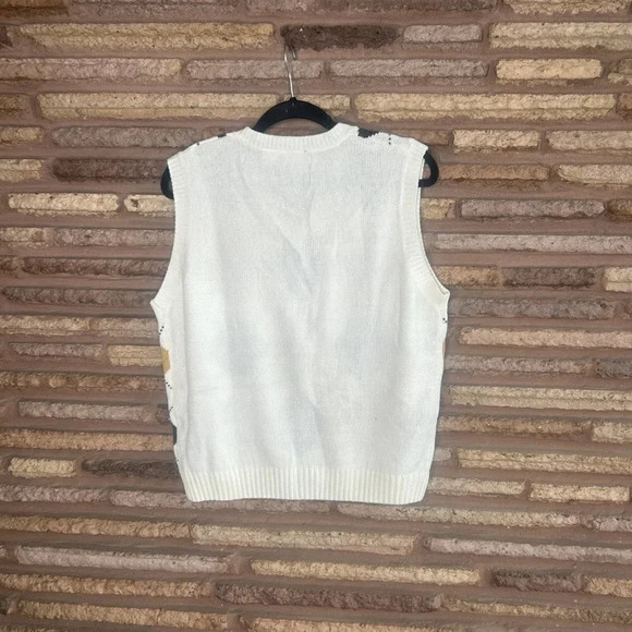 EP Pro La Costa Spa Golf Argyle Sweater Vest Size Medium - Picture 2 of 8
